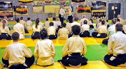 Alain Peyrache maître d'aïkido fondateur du dojo mondial Epa-Ista fut eleve de Tamura Nobuyoshi